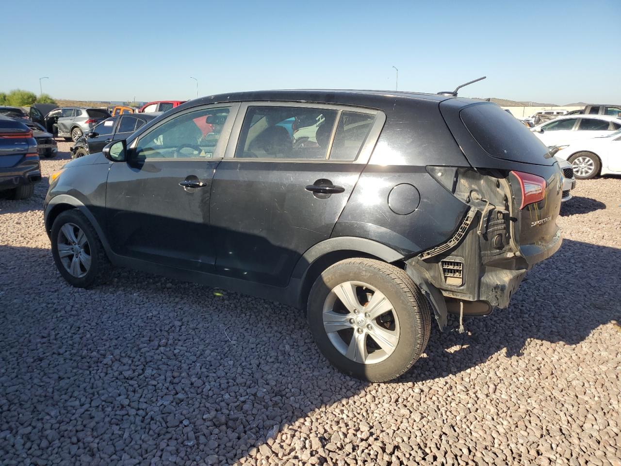 2013 KIA Sportage VIN KNDPB3A25D7463162 Copart auction photo, rear end damage thumbnail 2