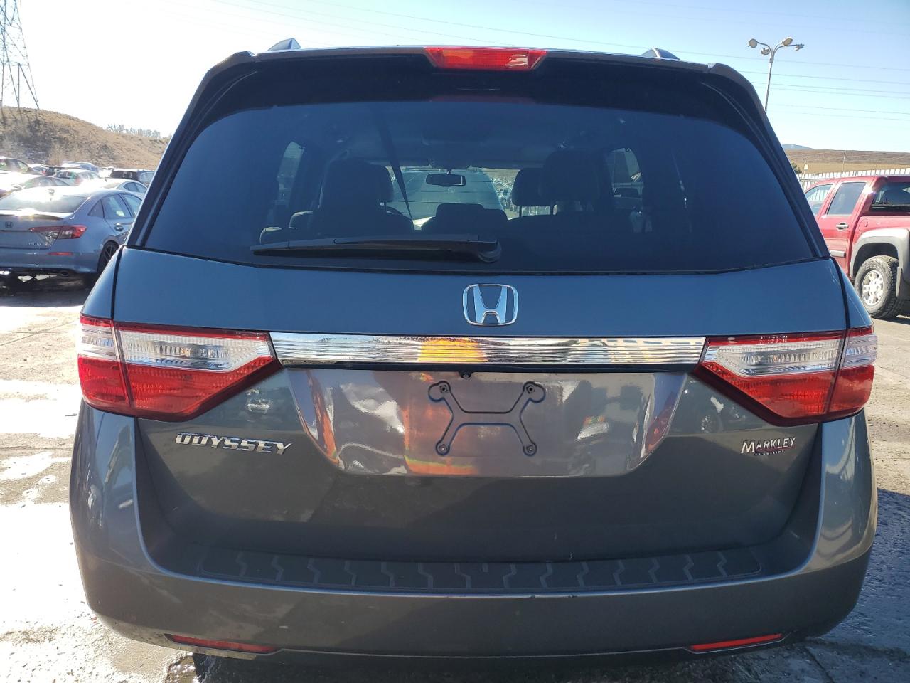 2012 Honda Odyssey VIN 5FNRL5H60CB096741 Copart auction photo, front end / side damage thumbnail 6