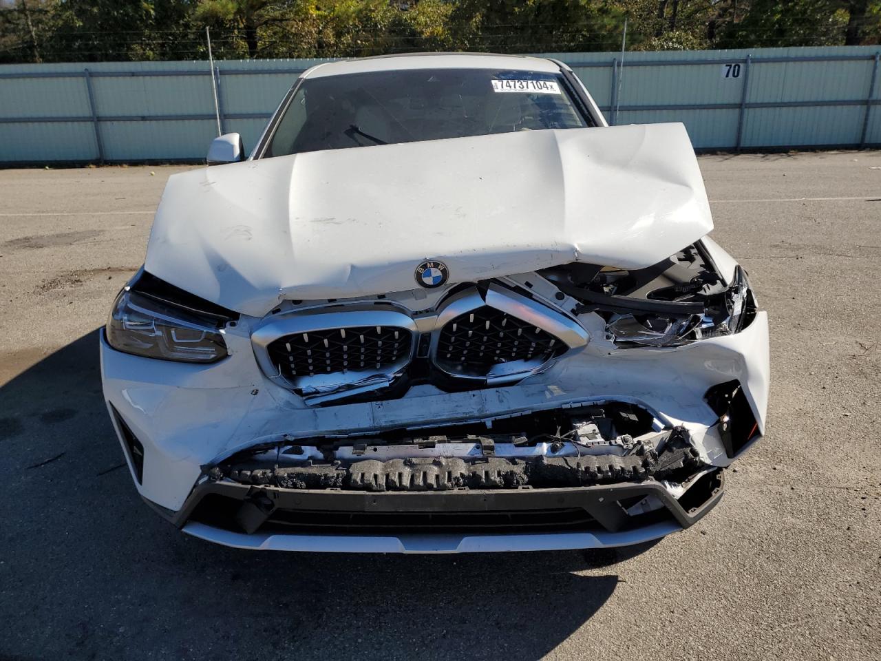 2022 BMW X4 VIN 5UX33DT07N9N05218 Copart auction photo, front end / rear end damage thumbnail 5