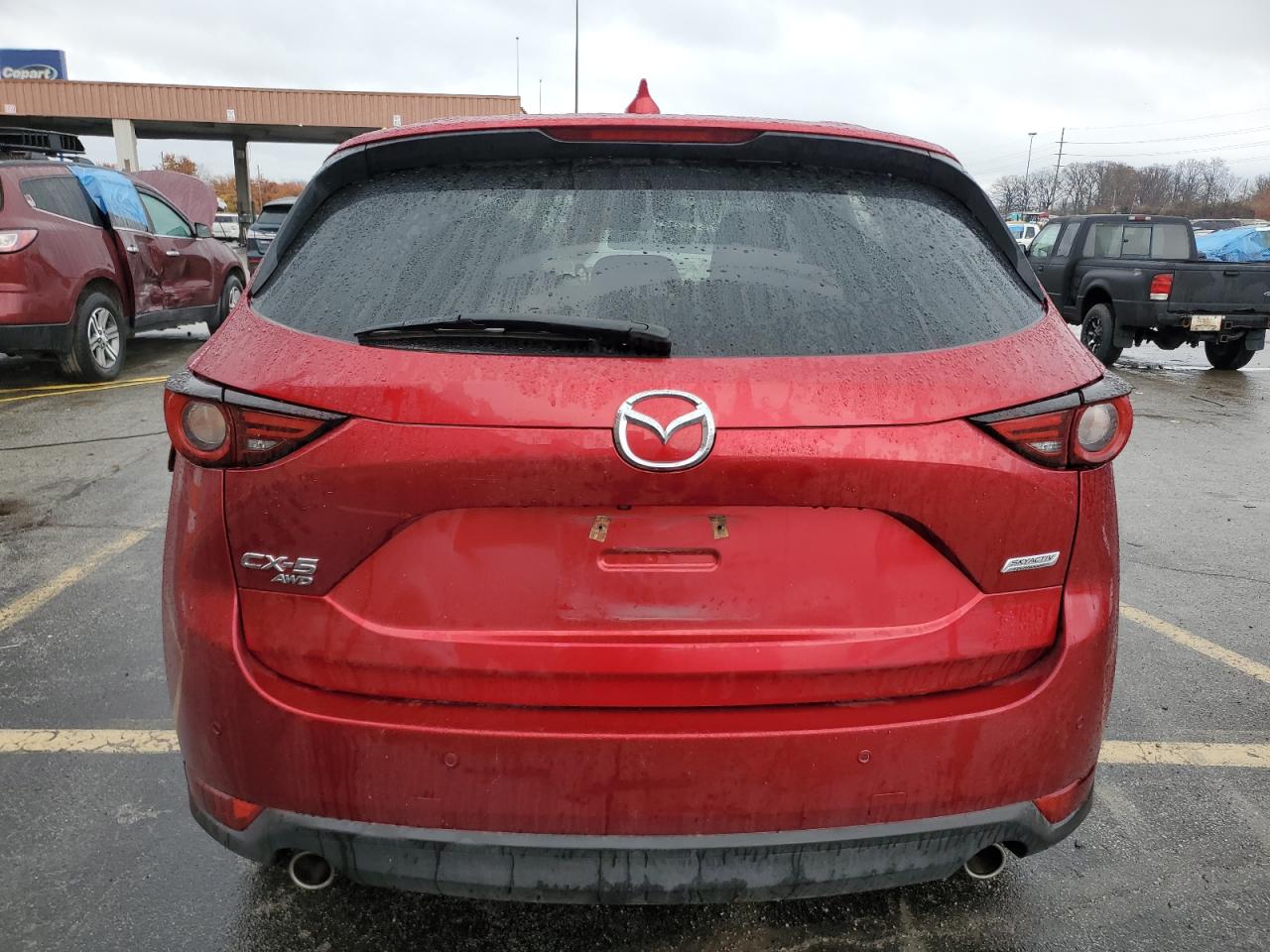 2019 Mazda CX-5 VIN JM3KFBDMXK1696211 Copart auction photo, front end / side damage thumbnail 6