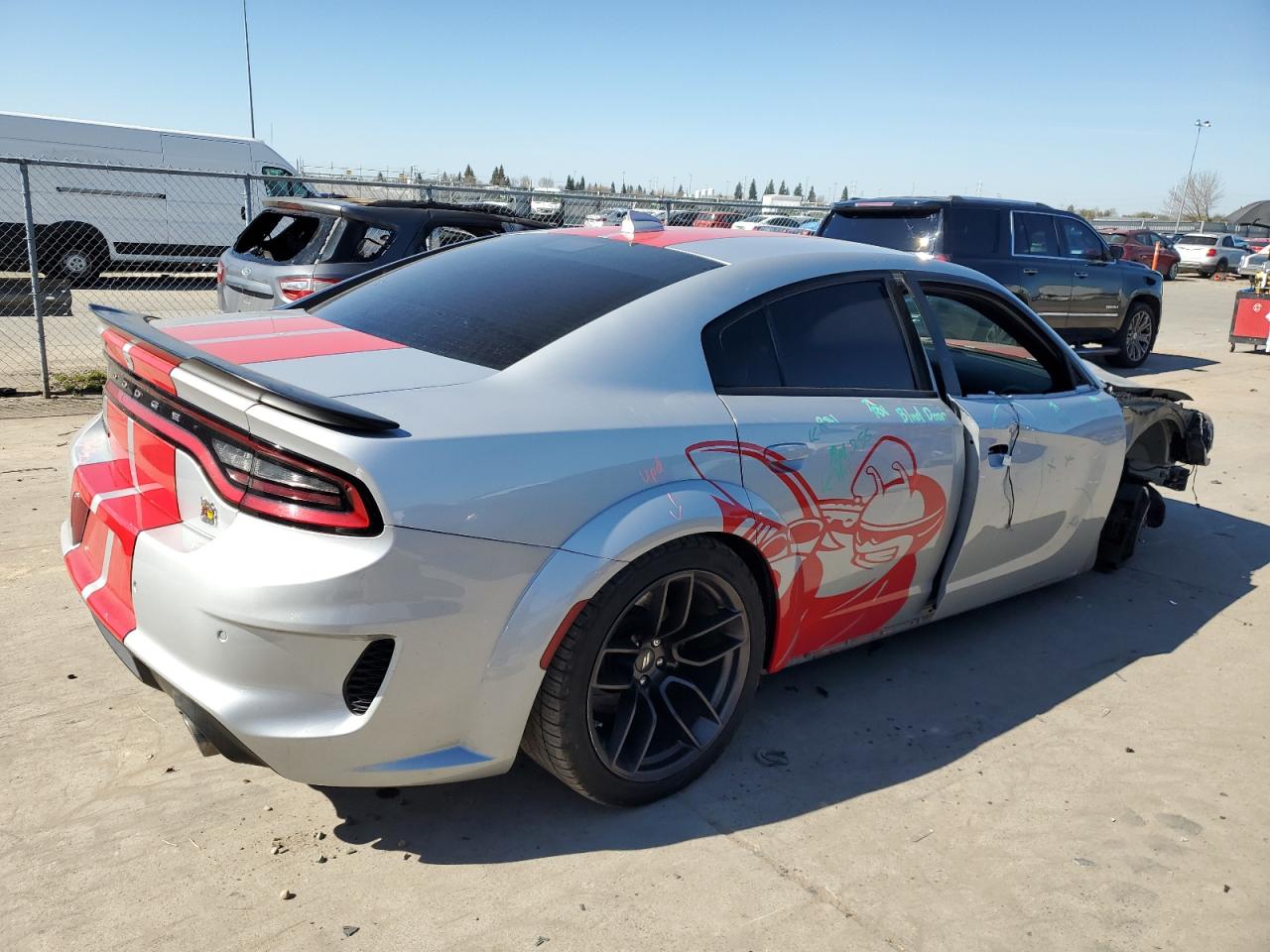 2020 Dodge Charger VIN 2C3CDXGJXLH252111 Copart auction photo, front end / side damage thumbnail 3