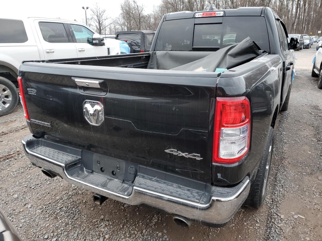 2019 RAM 1500 VIN 1C6SRFBTXKN530224 Copart auction photo, front end / side damage thumbnail 6