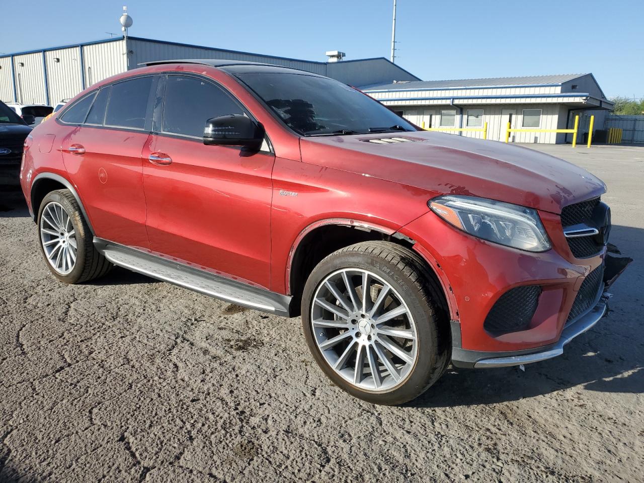 2018 Mercedes-Benz GLE VIN 4JGED6EB0JA096971 Copart auction photo, front end damage thumbnail 4