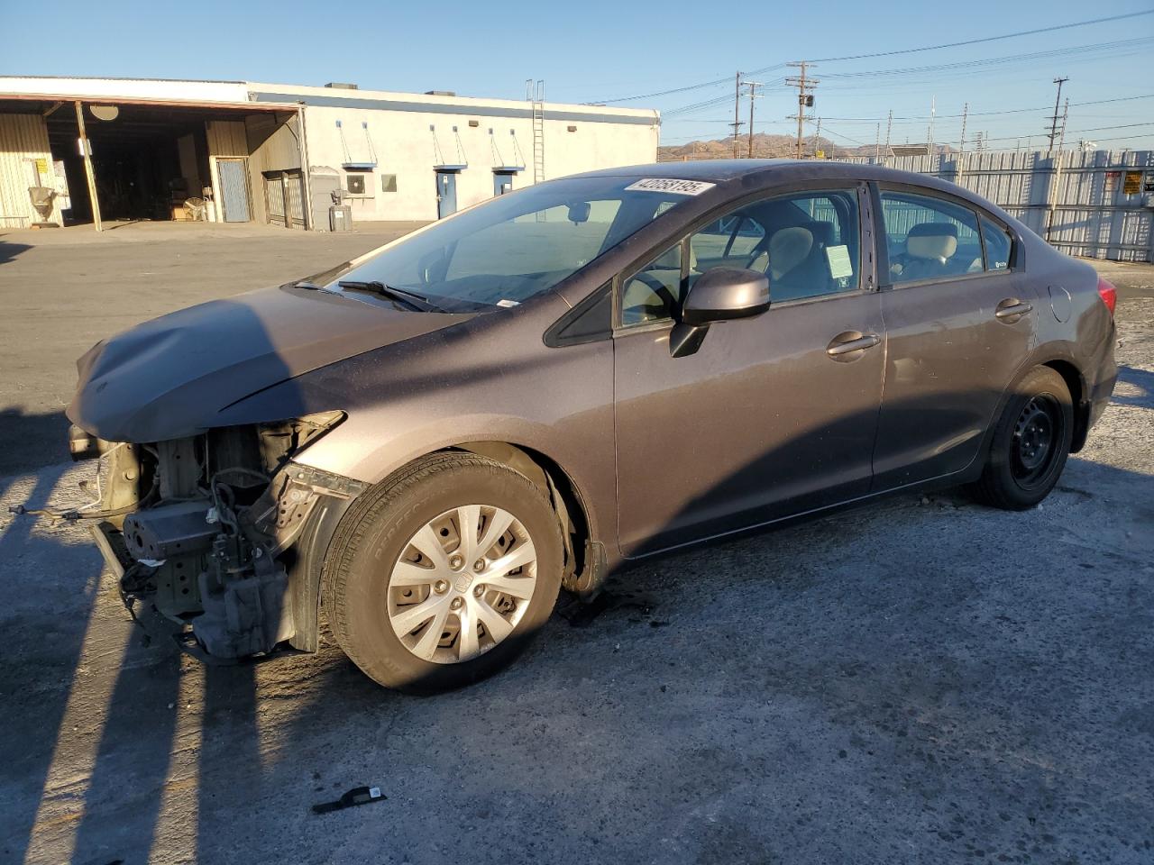 2012 Honda Civic VIN 19XFB2F59CE311778