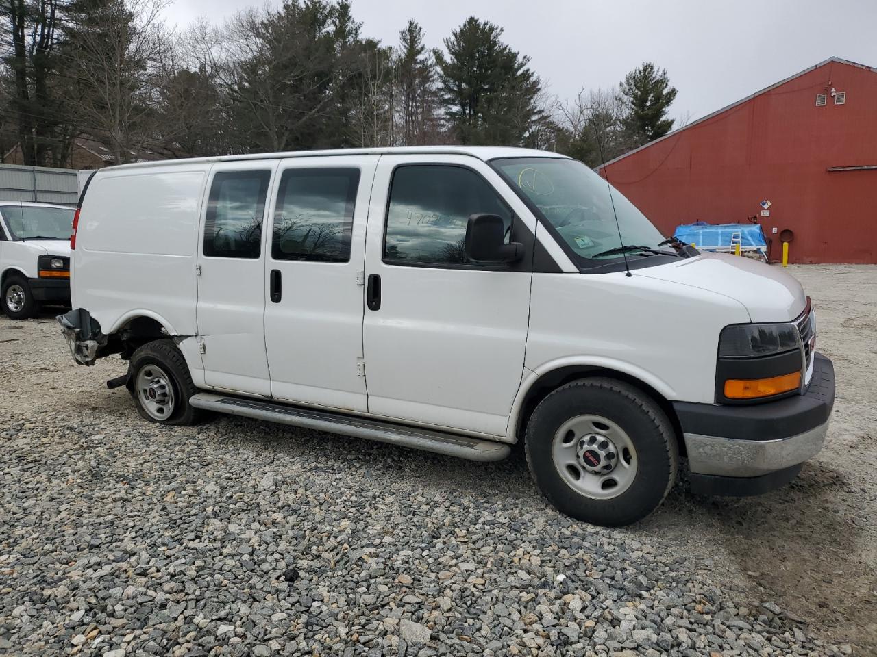 2017 GMC Savana VIN 1GTW7AFF3H1915907 Copart auction photo, rear end / side damage thumbnail 4