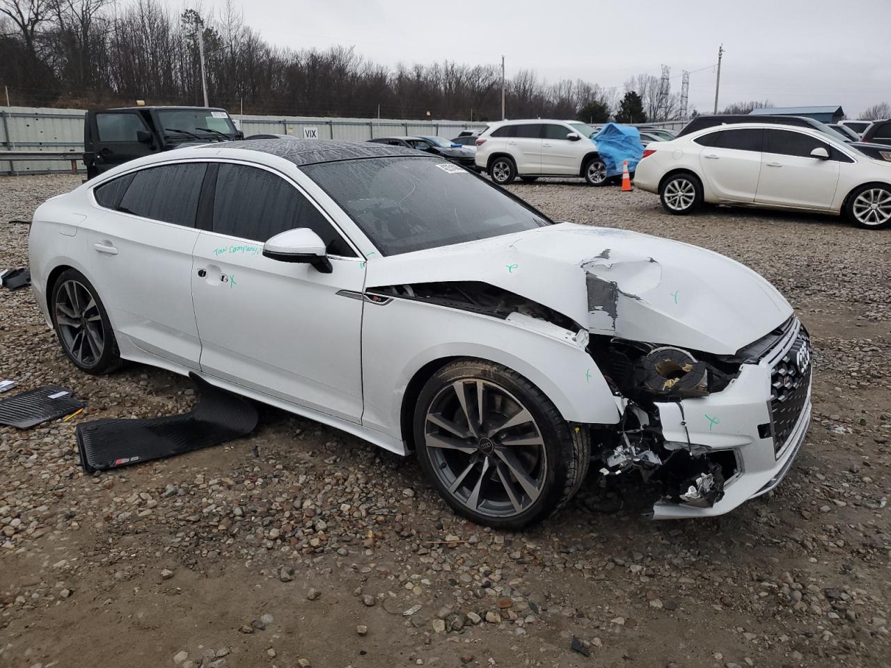 2023 Audi RS5 VIN WAUC4CF51PA042586 Copart auction photo, front end damage thumbnail 4