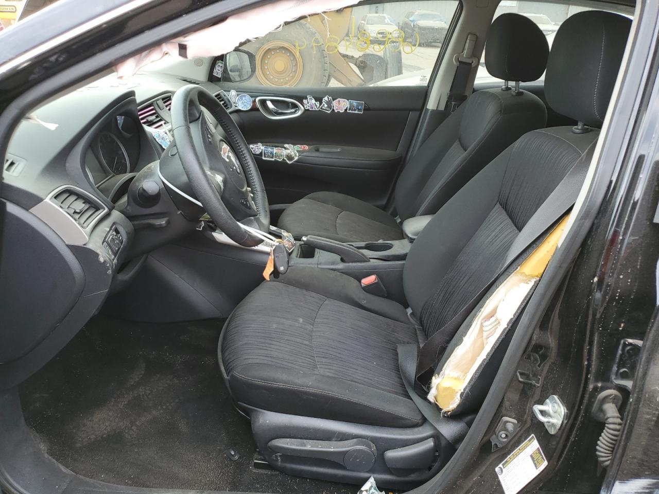 2019 Nissan Sentra VIN 3N1AB7APXKY411842 Copart auction photo, front end / side damage thumbnail 7