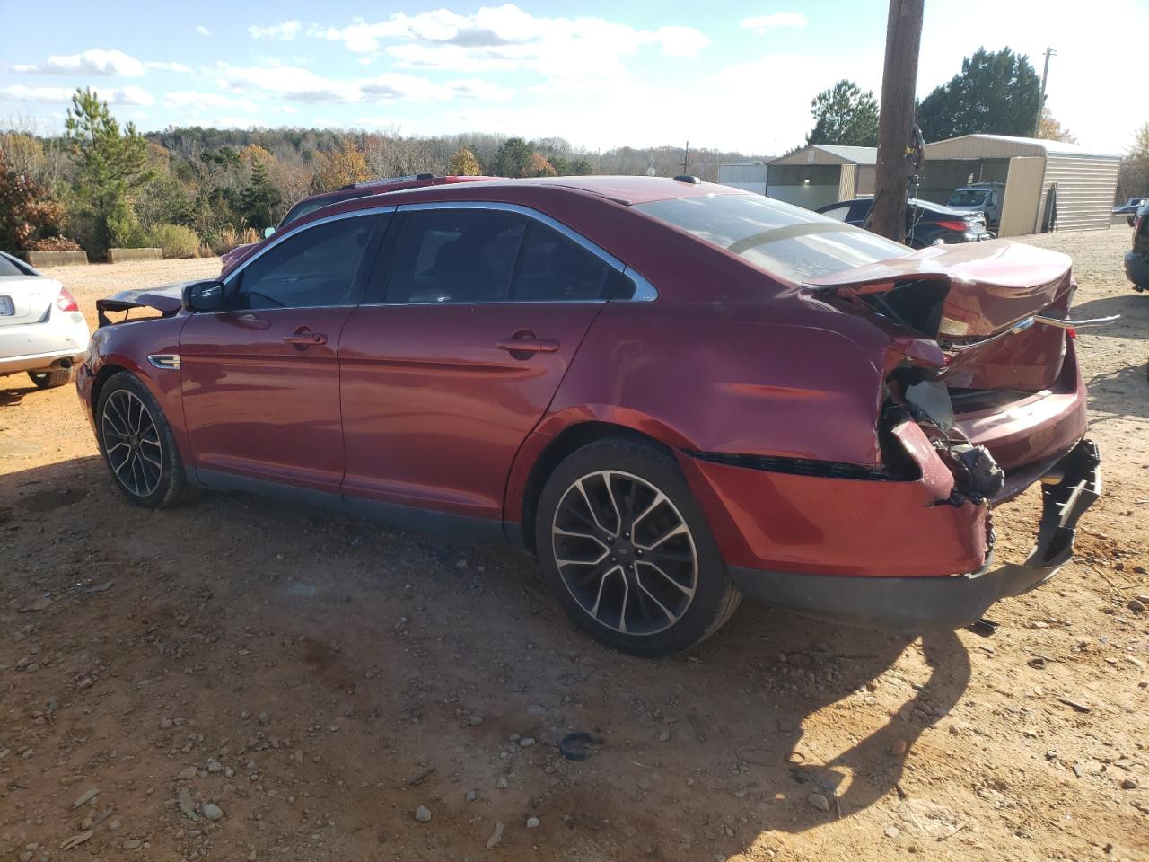 2017 Ford Taurus VIN 1FAHP2E83HG110493 Copart auction photo, rear end / front end damage thumbnail 2