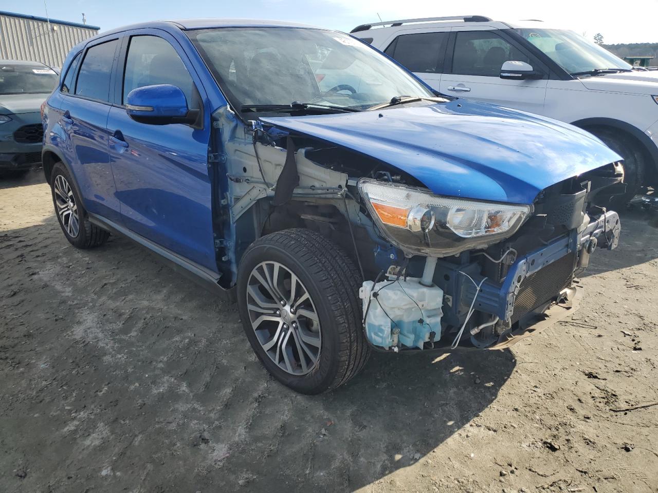 2018 Mitsubishi Outlander VIN JA4AP3AU1JU021320 Copart auction photo, front end damage thumbnail 4