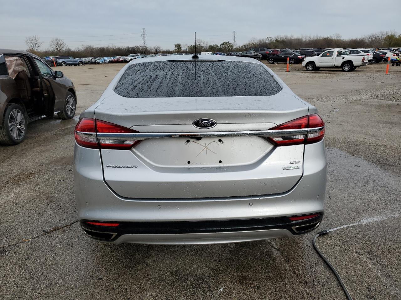 2017 Ford Fusion VIN 3FA6P0H93HR396242 Copart auction photo, front end / side damage thumbnail 6