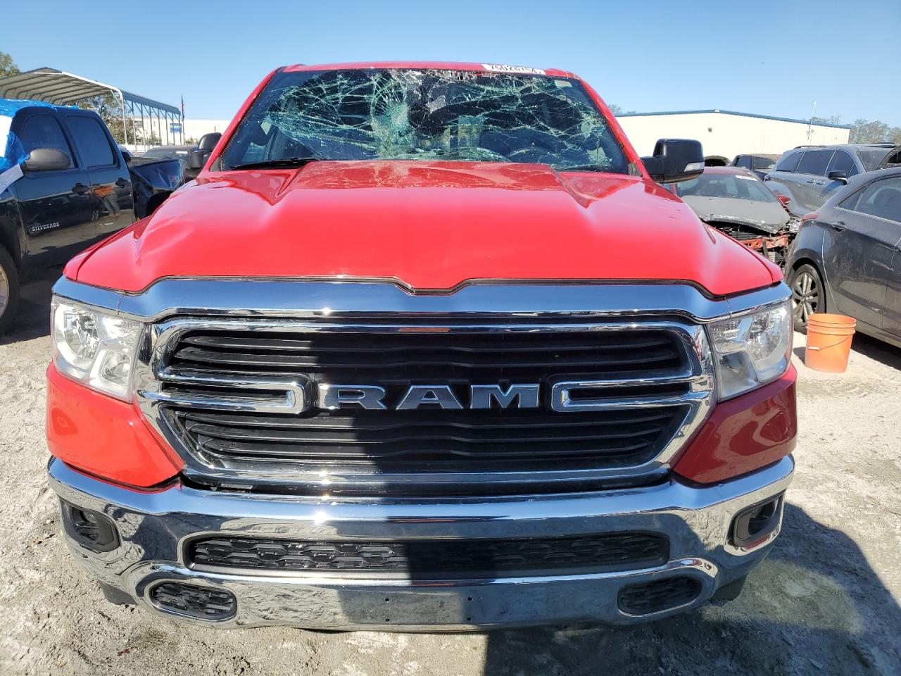 2021 RAM 1500 VIN 1C6RREFT7MN501253 Copart auction photo, top/roof / minor dent/scratches damage thumbnail 5