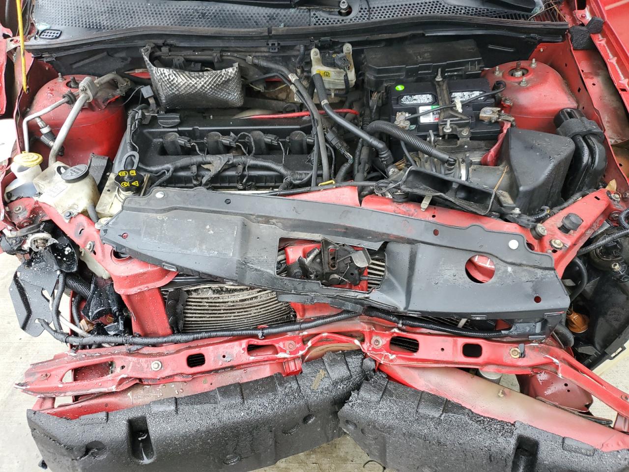 2008 Ford Focus VIN 1FAHP34N38W137051 Copart auction photo, front end damage thumbnail 11