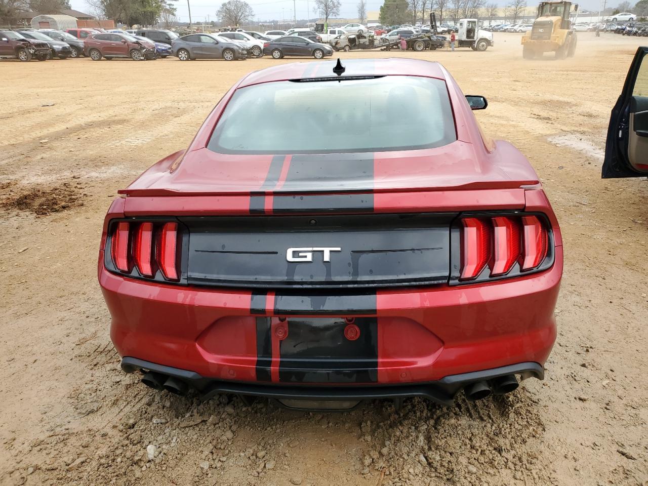 2022 Ford Mustang VIN 1FA6P8CF3N5142394 Copart auction photo, front end / side damage thumbnail 6