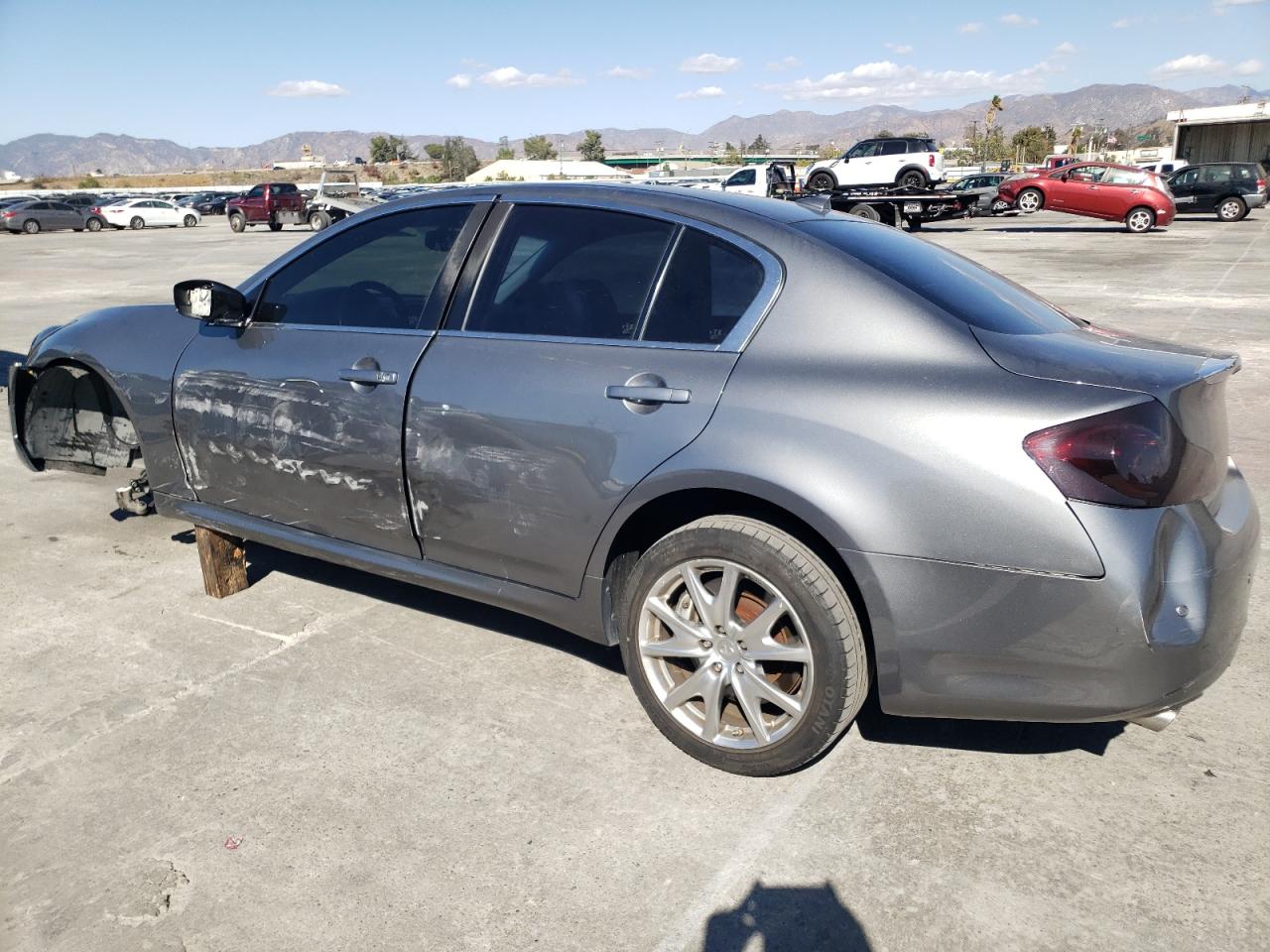 2012 Infiniti G VIN JN1CV6APXCM623493 Copart auction photo, all over damage thumbnail 2