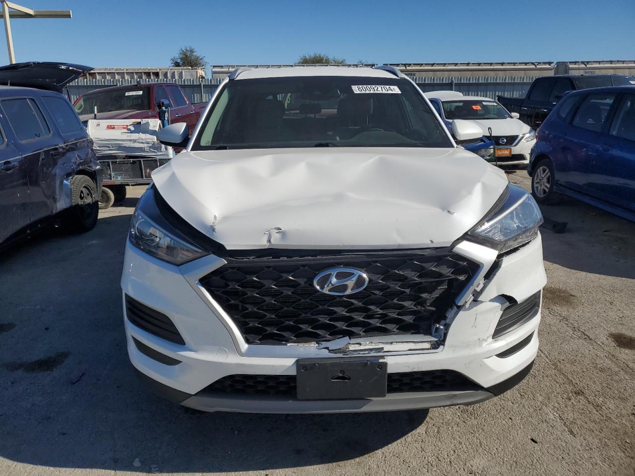 2021 Hyundai Tucson VIN KM8J3CAL7MU368398 Copart auction photo, rear end / front end damage thumbnail 5