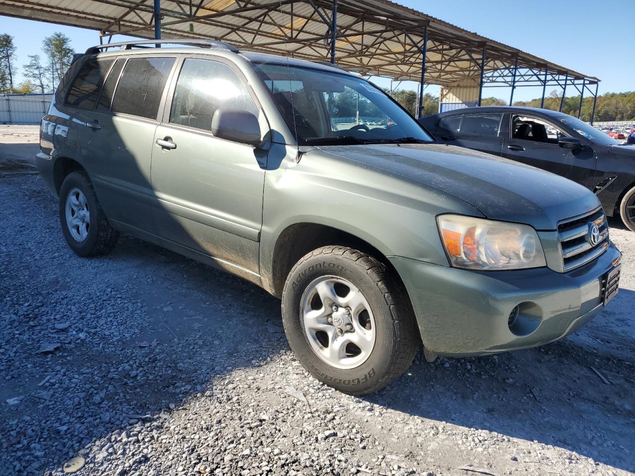2006 Toyota Highlander VIN JTEGD21A960150800 Copart auction photo, side / front end damage thumbnail 4