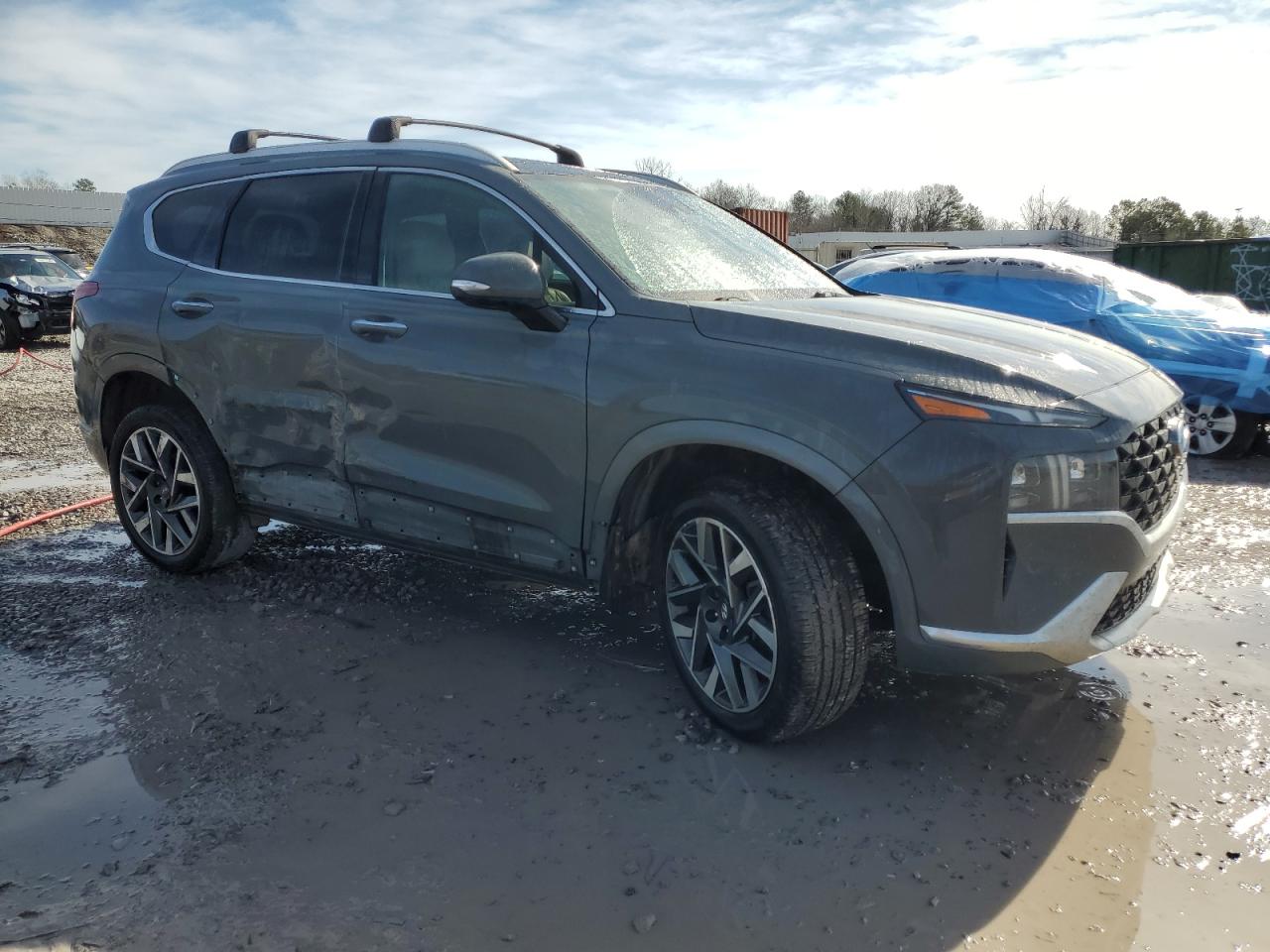 2021 Hyundai Santa Fe VIN 5NMS5DAL5MH368500 Copart auction photo, side damage thumbnail 4