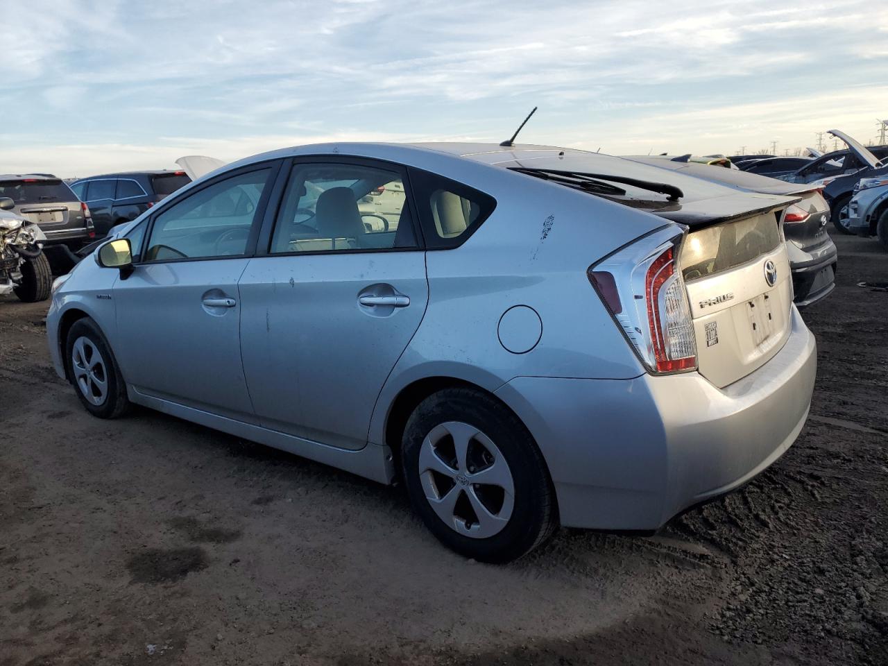 2014 Toyota Prius VIN JTDKN3DUXE0360294 Copart auction photo, front end / mechanical damage thumbnail 2