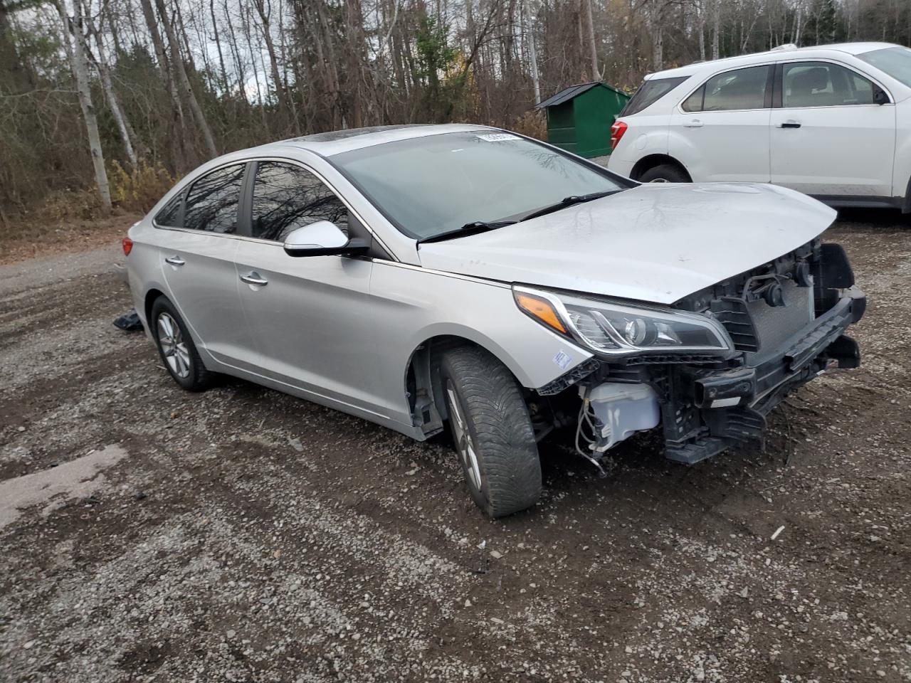2017 Hyundai Sonata VIN 5NPE24AF1HH463225 Copart auction photo, front end / side damage thumbnail 4