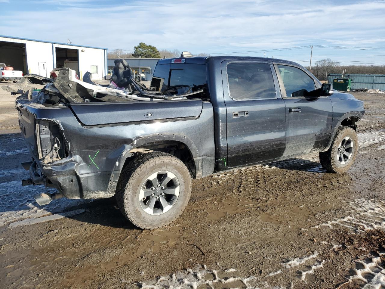 2019 RAM 1500 VIN 1C6SRFLT5KN704067 Copart auction photo, all over damage thumbnail 3