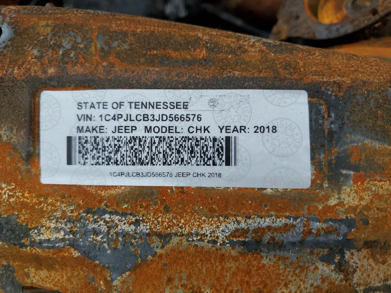 2018 Jeep Grand Cherokee VIN 1C4PJLCB3JD566576 Copart auction photo, burn / replaced vin damage thumbnail 14