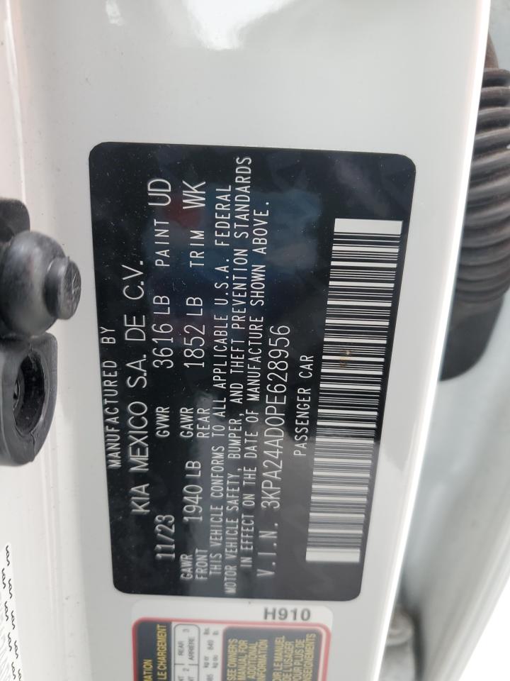 2023 KIA Rio VIN 3KPA24AD0PE628956 Copart auction photo, front end damage thumbnail 15