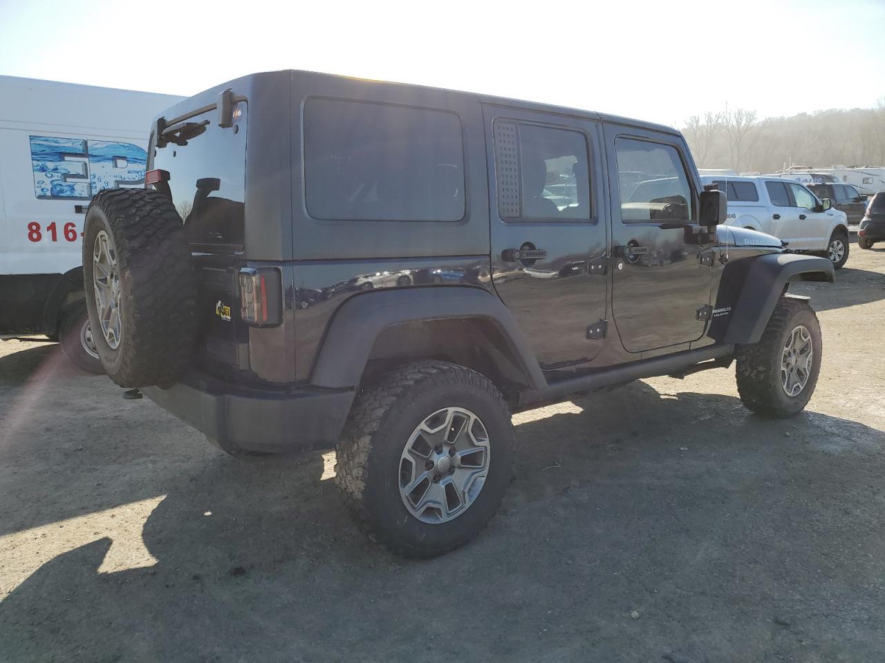 2013 Jeep Wrangler VIN 1C4BJWFG5DL594280 Copart auction photo, vandalism damage thumbnail 3