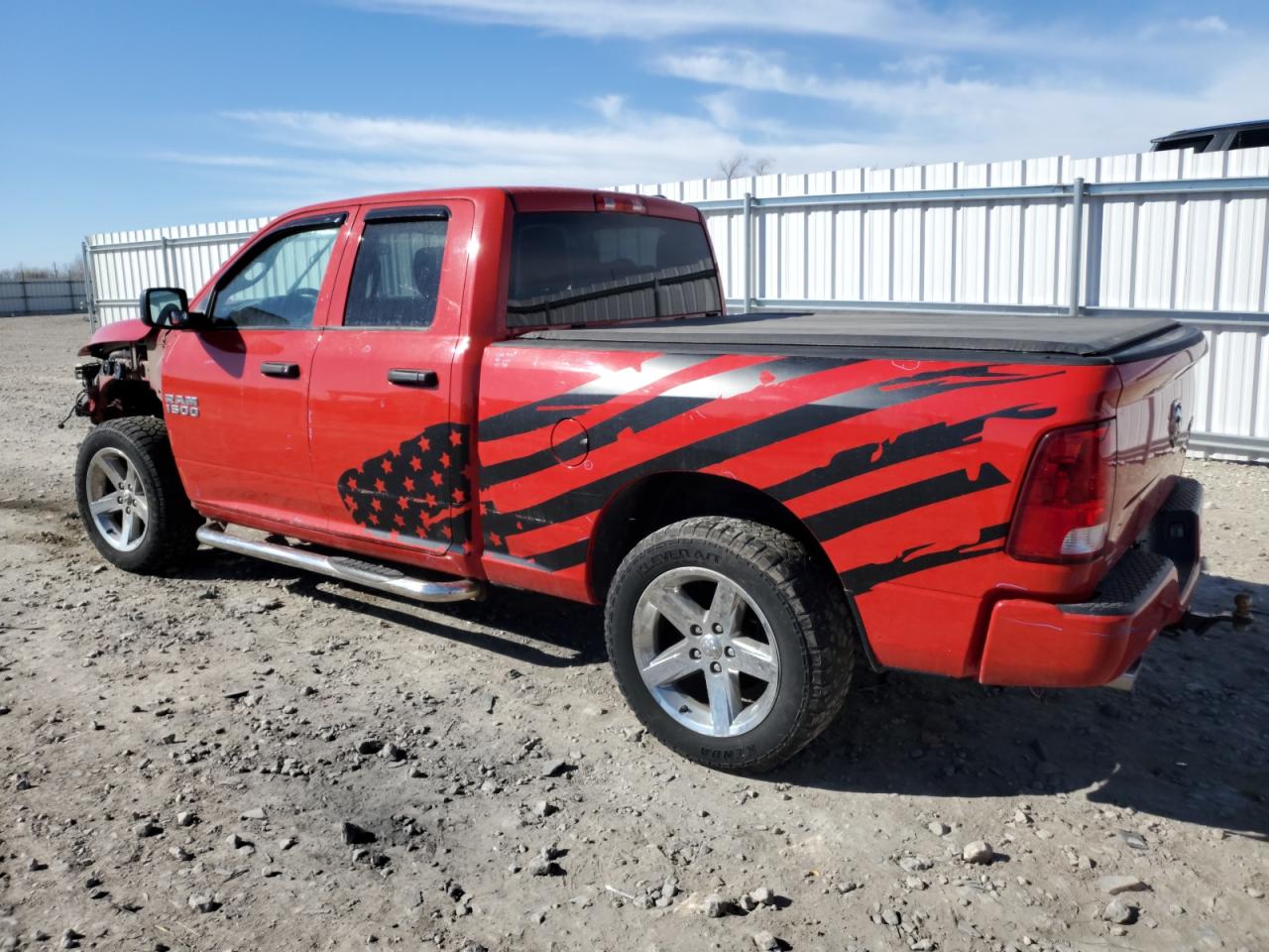 2014 RAM 1500 VIN 1C6RR7FT4ES330833 Copart auction photo, front end damage thumbnail 2