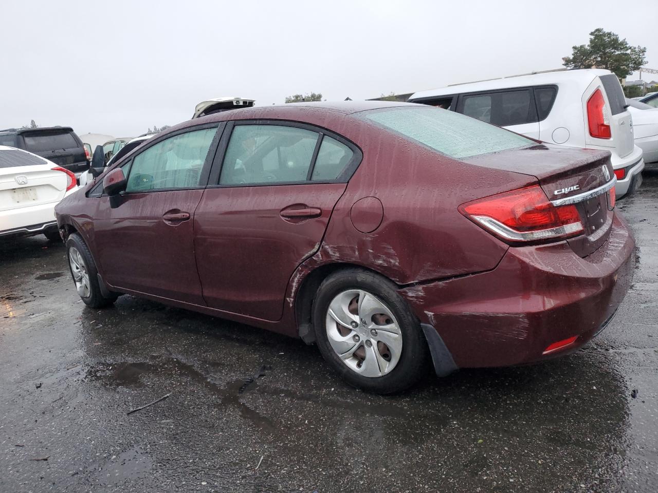 2013 Honda Civic VIN 19XFB2F57DE252781 Copart auction photo, all over / mechanical damage thumbnail 2