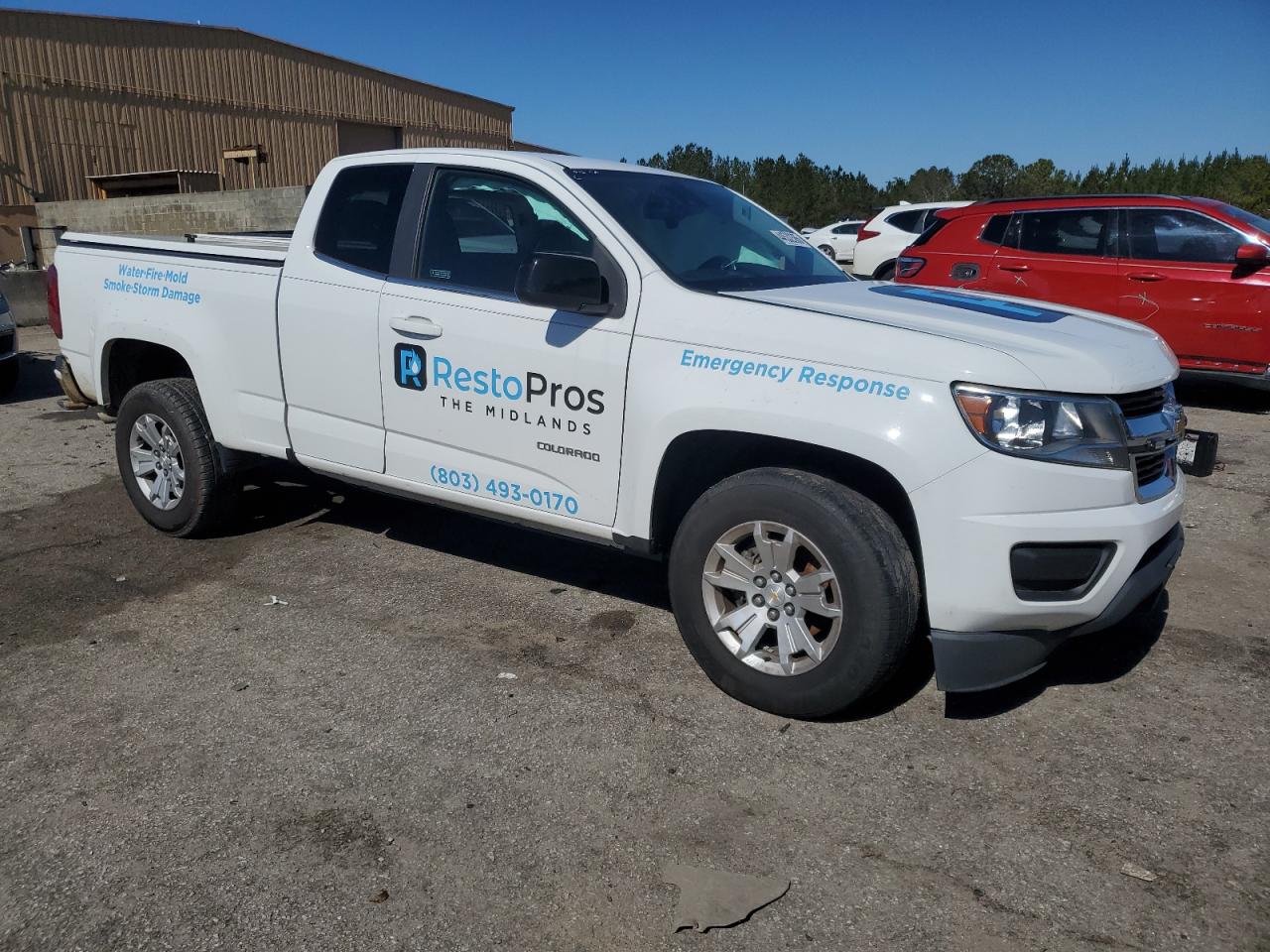2020 Chevrolet Colorado VIN 1GCHSCEAXL1167285 Copart auction photo, side damage thumbnail 4