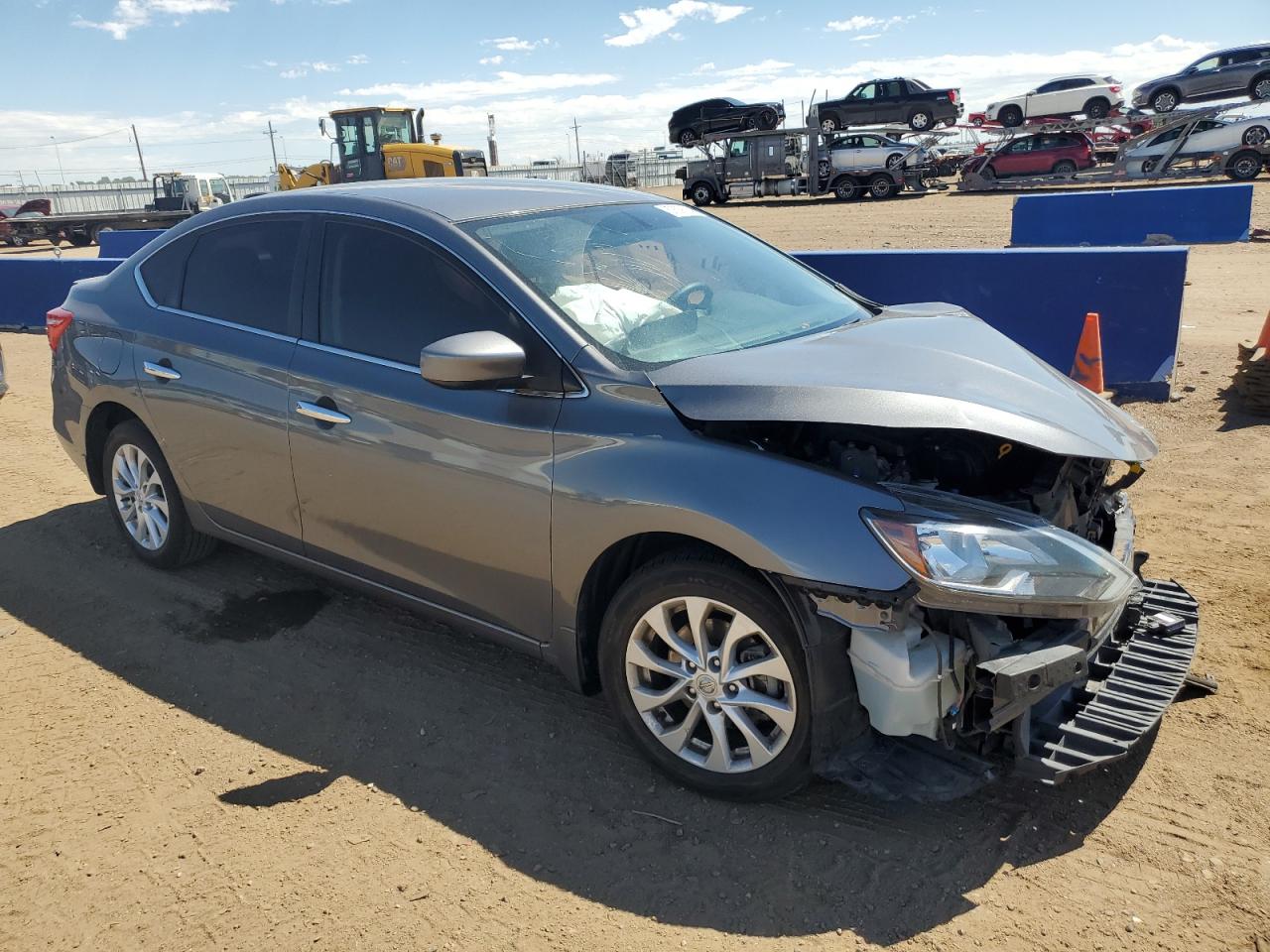 2019 Nissan Sentra VIN 3N1AB7AP6KY222282 Copart auction photo, front end damage thumbnail 4