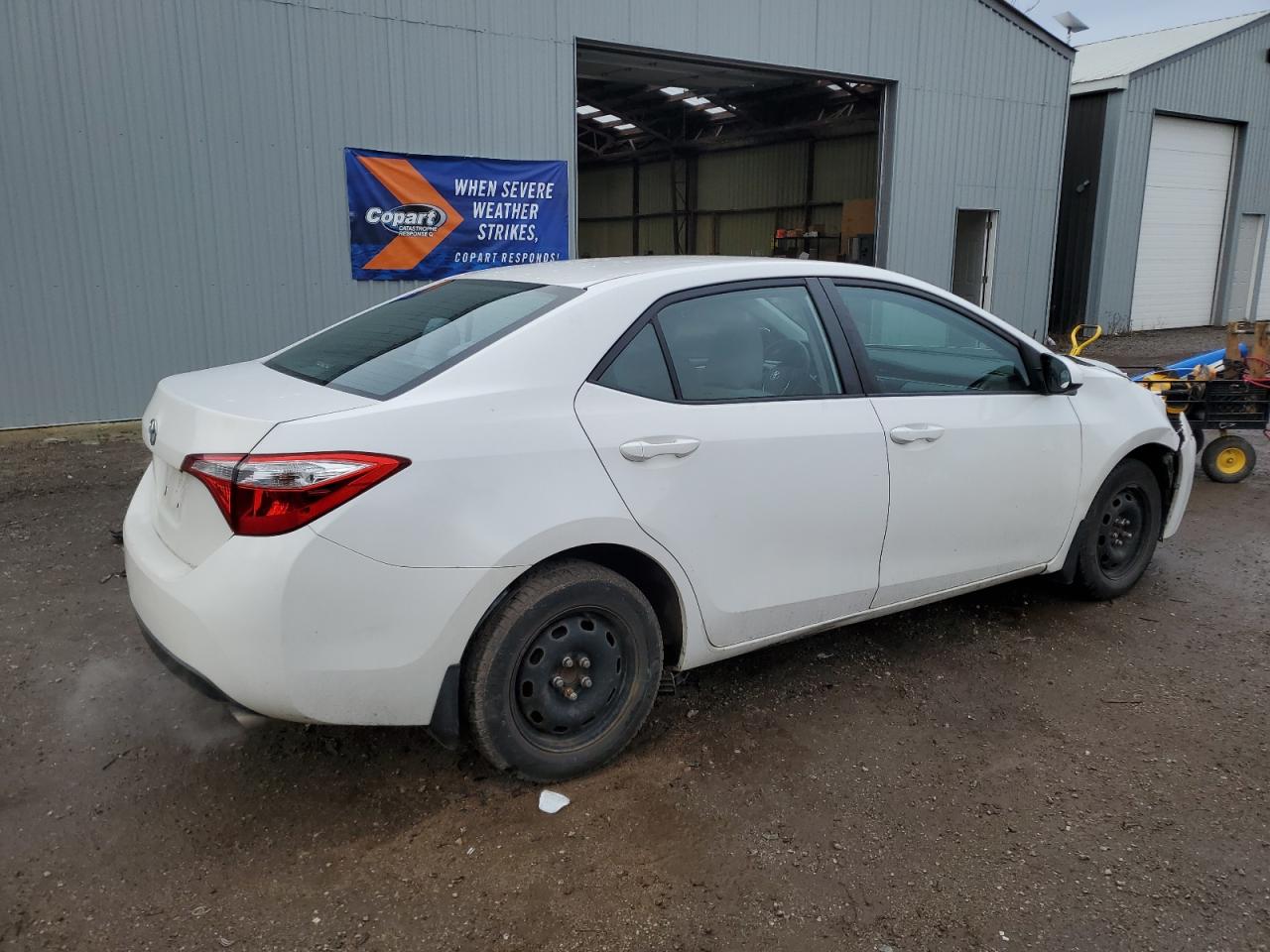 2015 Toyota Corolla VIN 2T1BURHE7FC313790 Copart auction photo, front end / side damage thumbnail 3