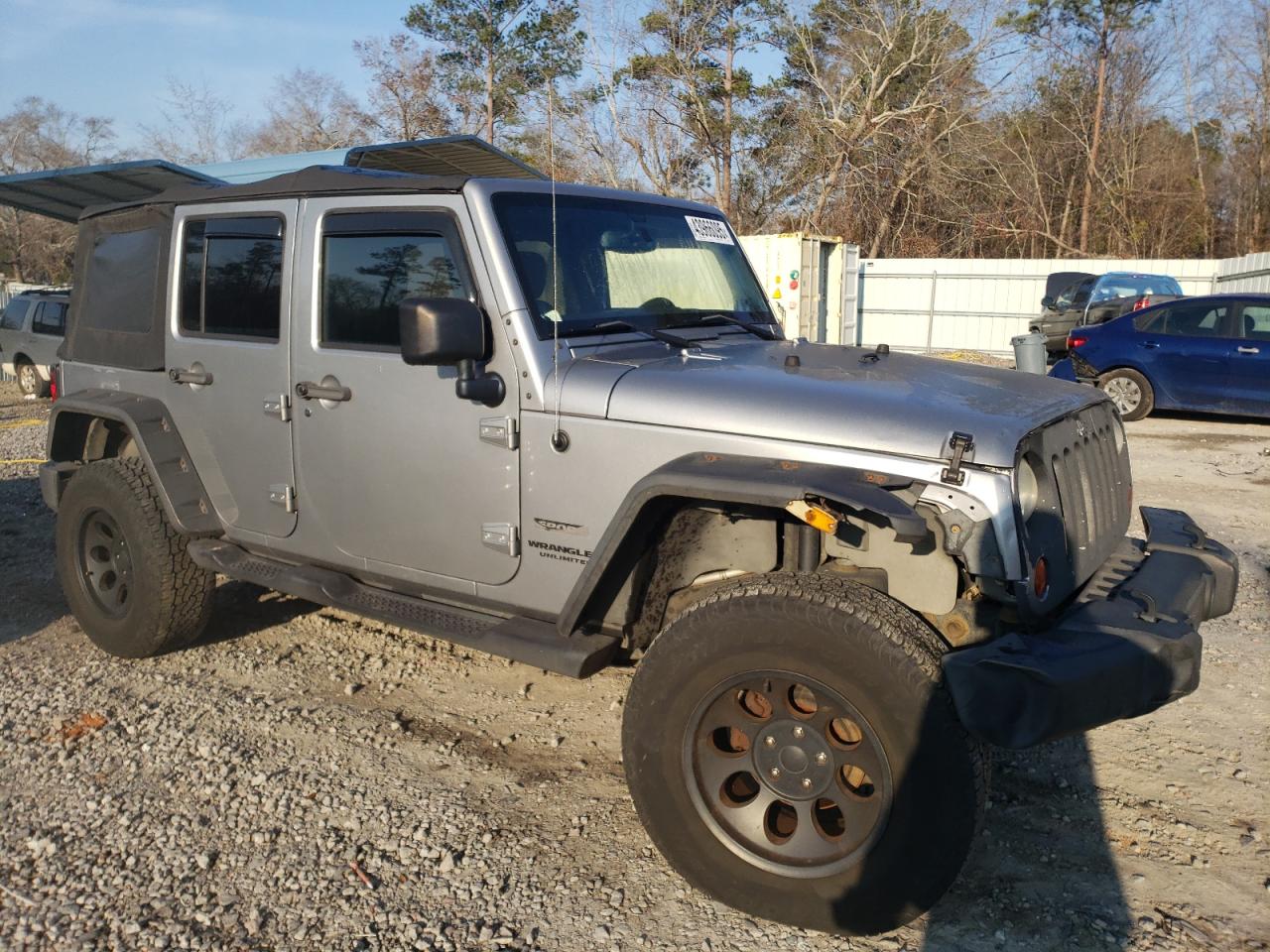 2013 Jeep Wrangler VIN 1C4HJWDG0DL637727 Copart auction photo, front end damage thumbnail 4
