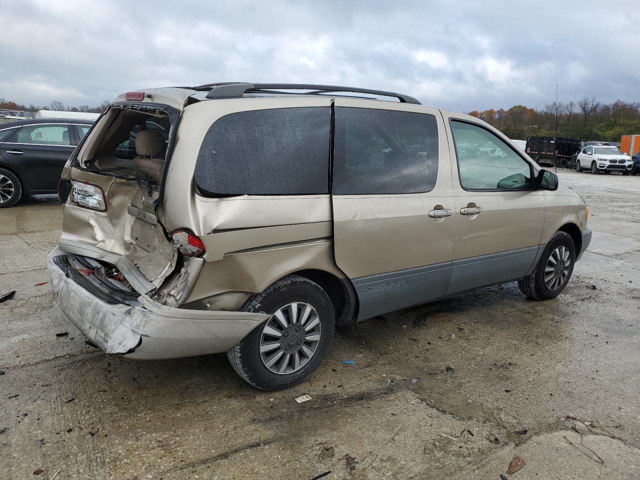 2003 Toyota Sienna VIN 4T3ZF19C33U537521 Copart auction photo, rear end / side damage thumbnail 3