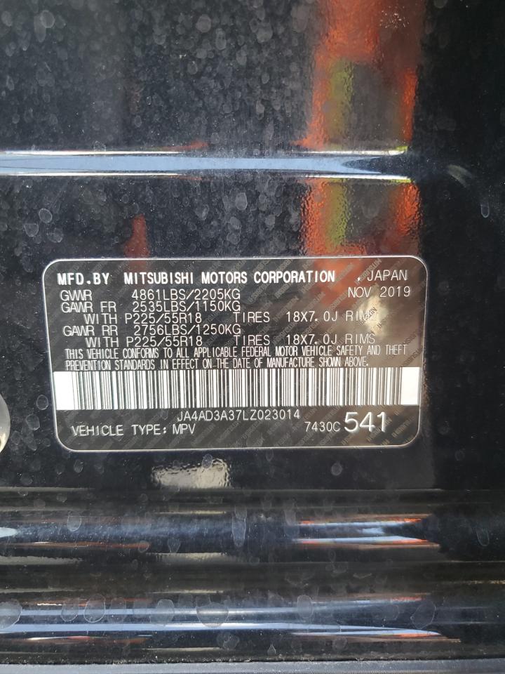 2020 Mitsubishi Outlander VIN JA4AD3A37LZ023014 Copart auction photo, front end damage thumbnail 13