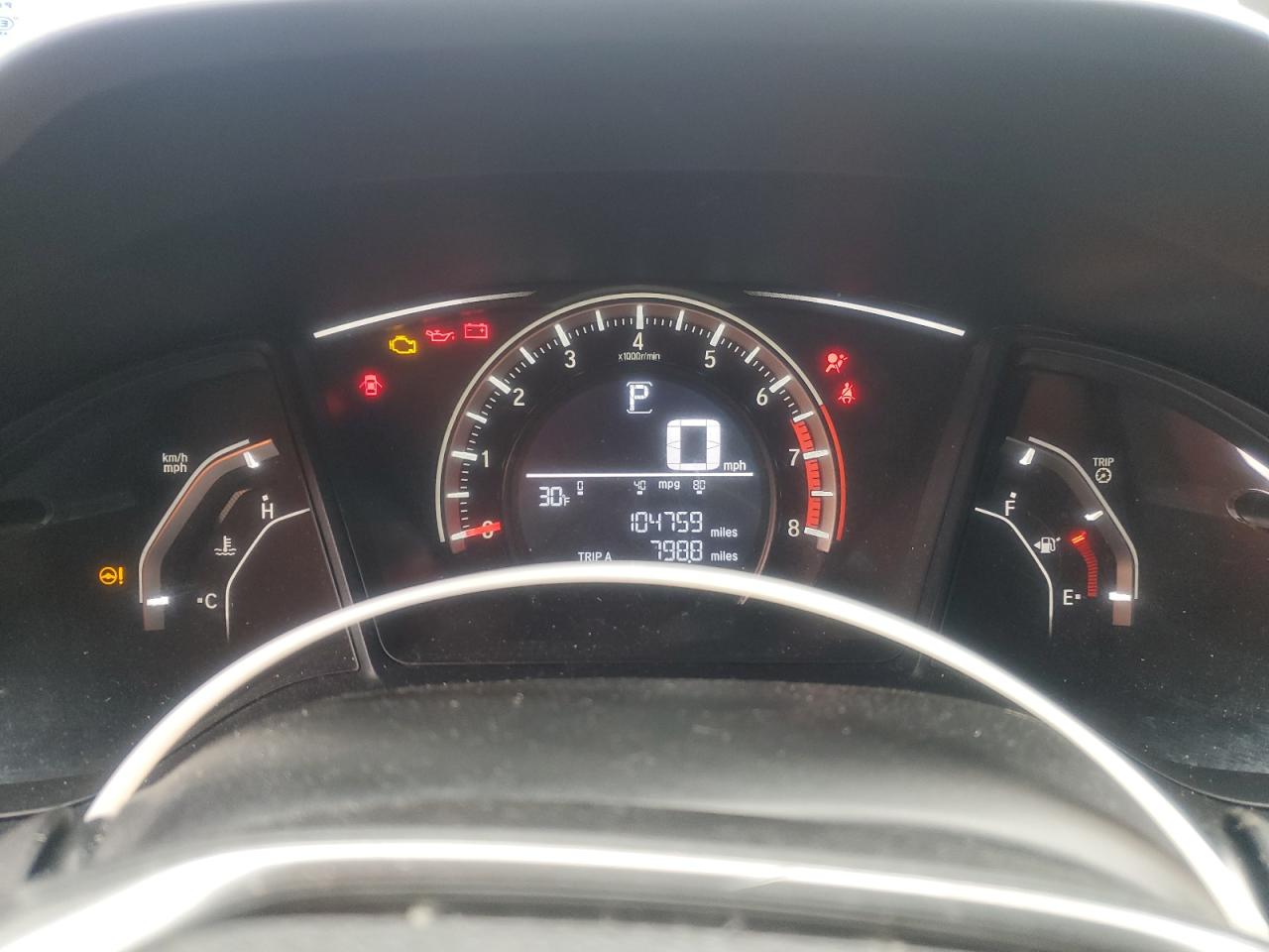 2017 Honda Civic VIN SHHFK7H42HU213824 Copart auction photo, all over damage thumbnail 9