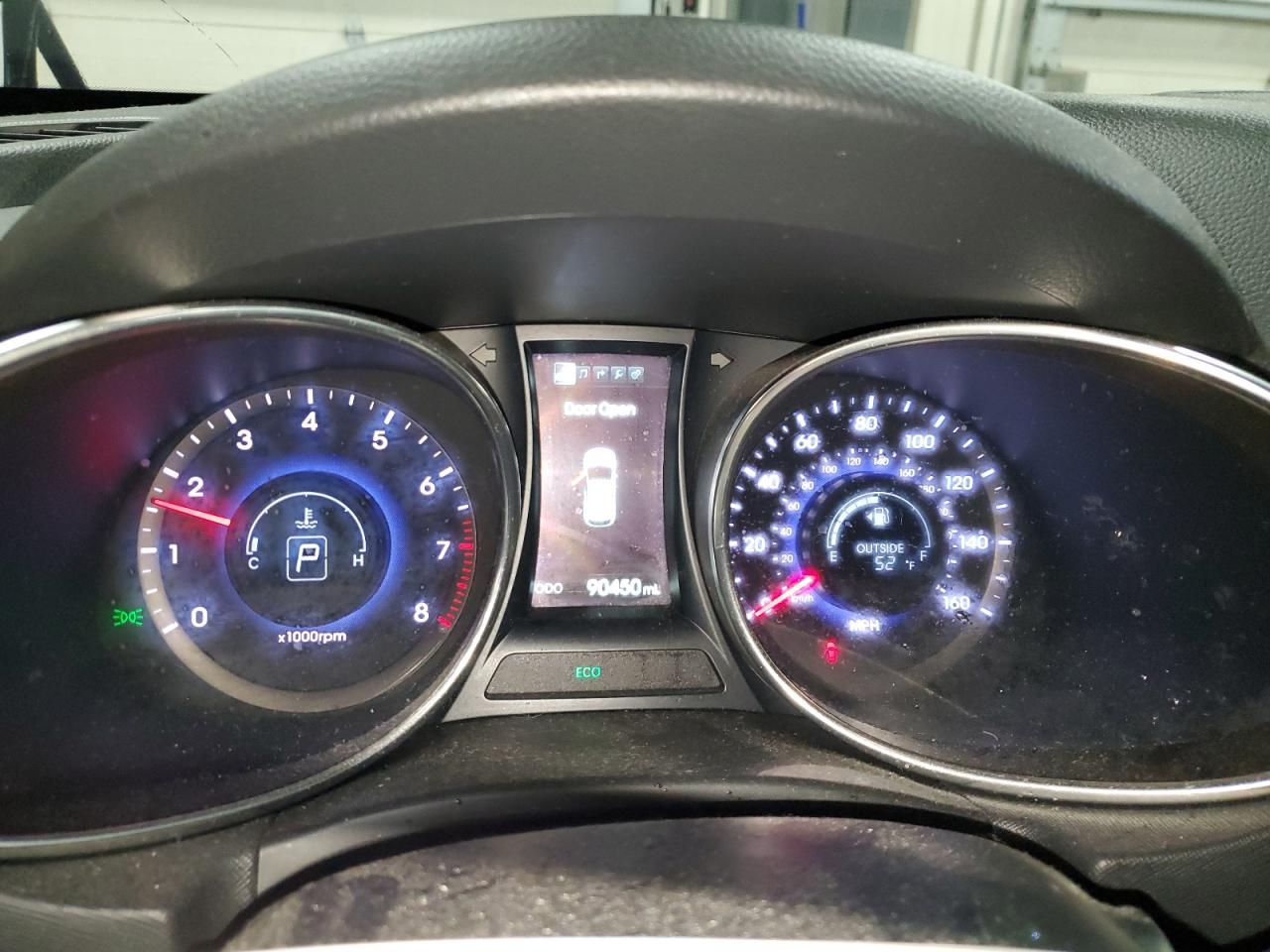 2015 Hyundai Santa Fe VIN 5XYZWDLA3FG268139 Copart auction photo, front end damage thumbnail 9