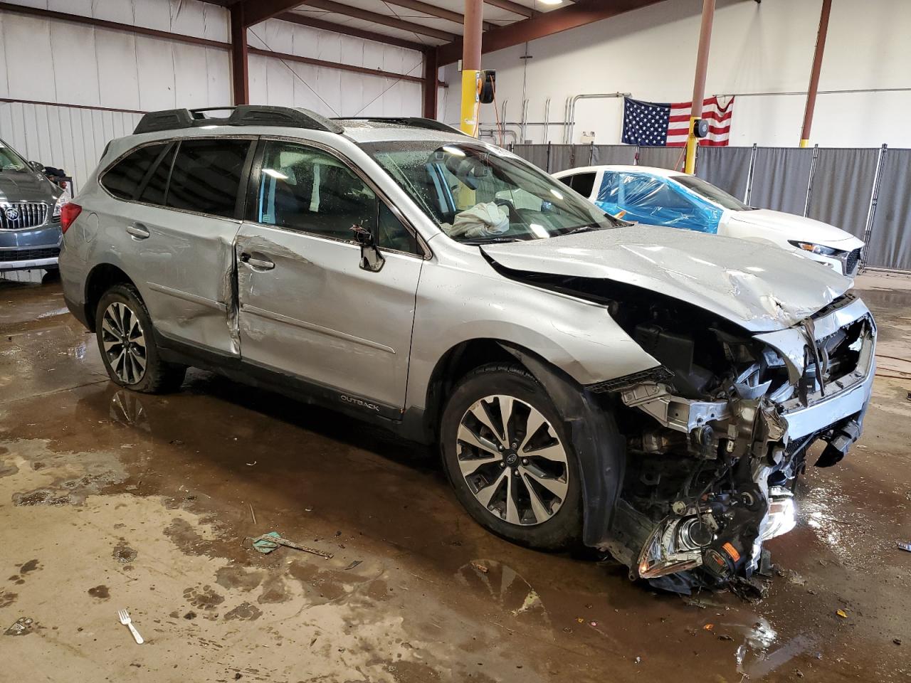 2017 Subaru Outback VIN 4S4BSANC1H3279055 Copart auction photo, front end / side damage thumbnail 4