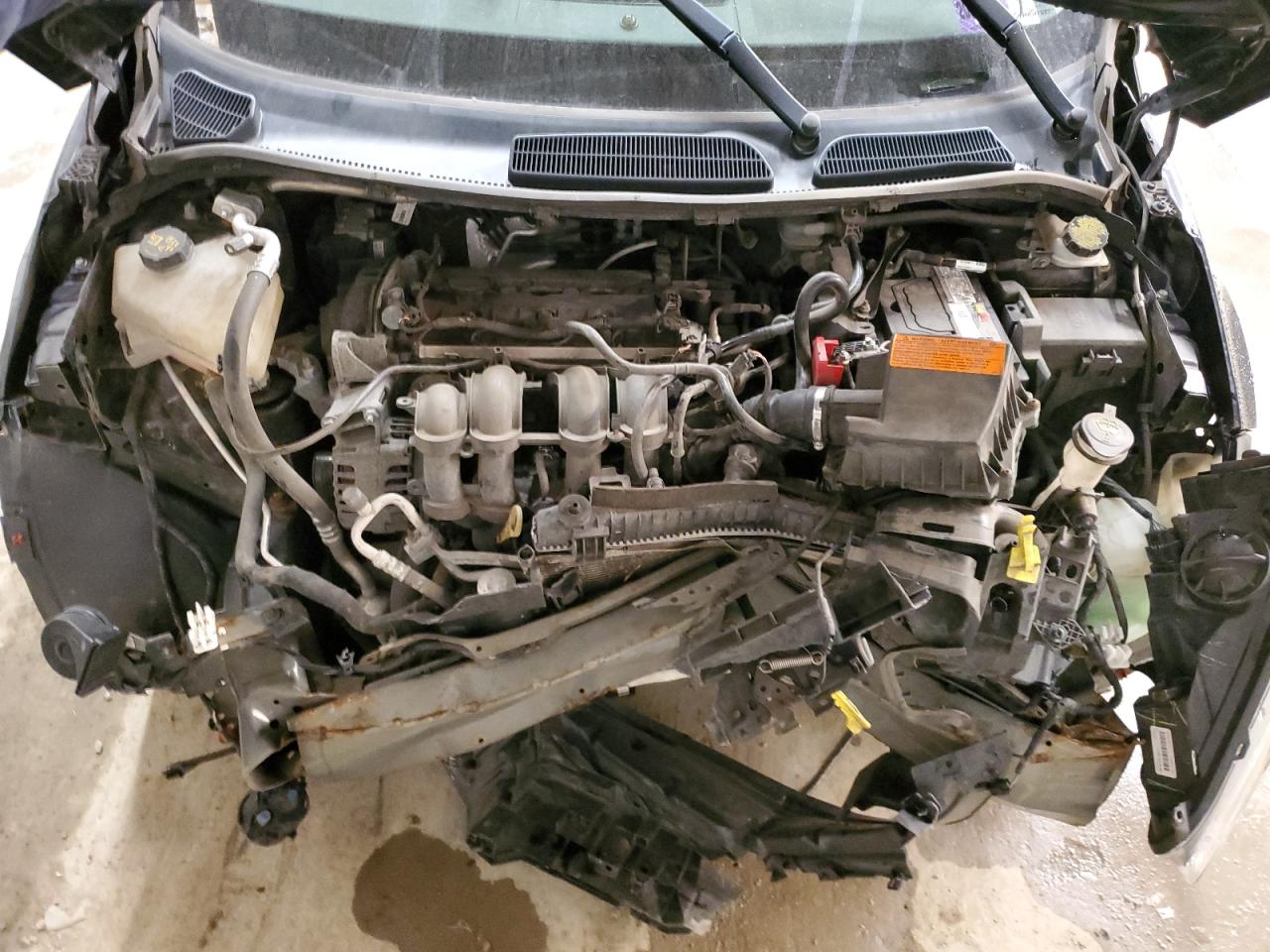 2019 Ford Fiesta VIN 3FADP4BJ6KM136343 Copart auction photo, front end / side damage thumbnail 11