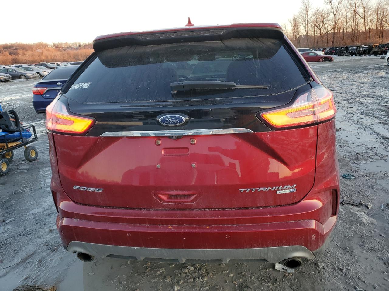2019 Ford Edge VIN 2FMPK4K94KBB35054 Copart auction photo, front end / side damage thumbnail 6