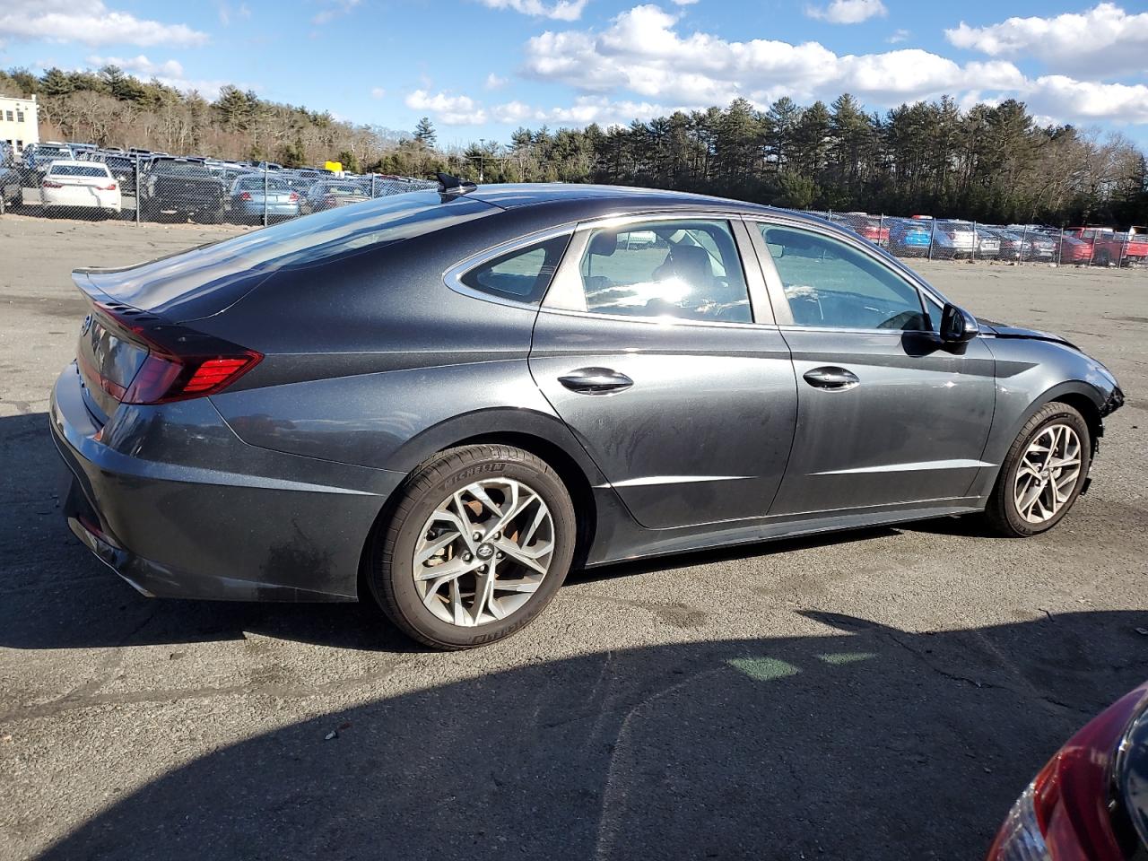 2023 Hyundai Sonata VIN KMHL64JA7PA322998 Copart auction photo, front end damage thumbnail 3