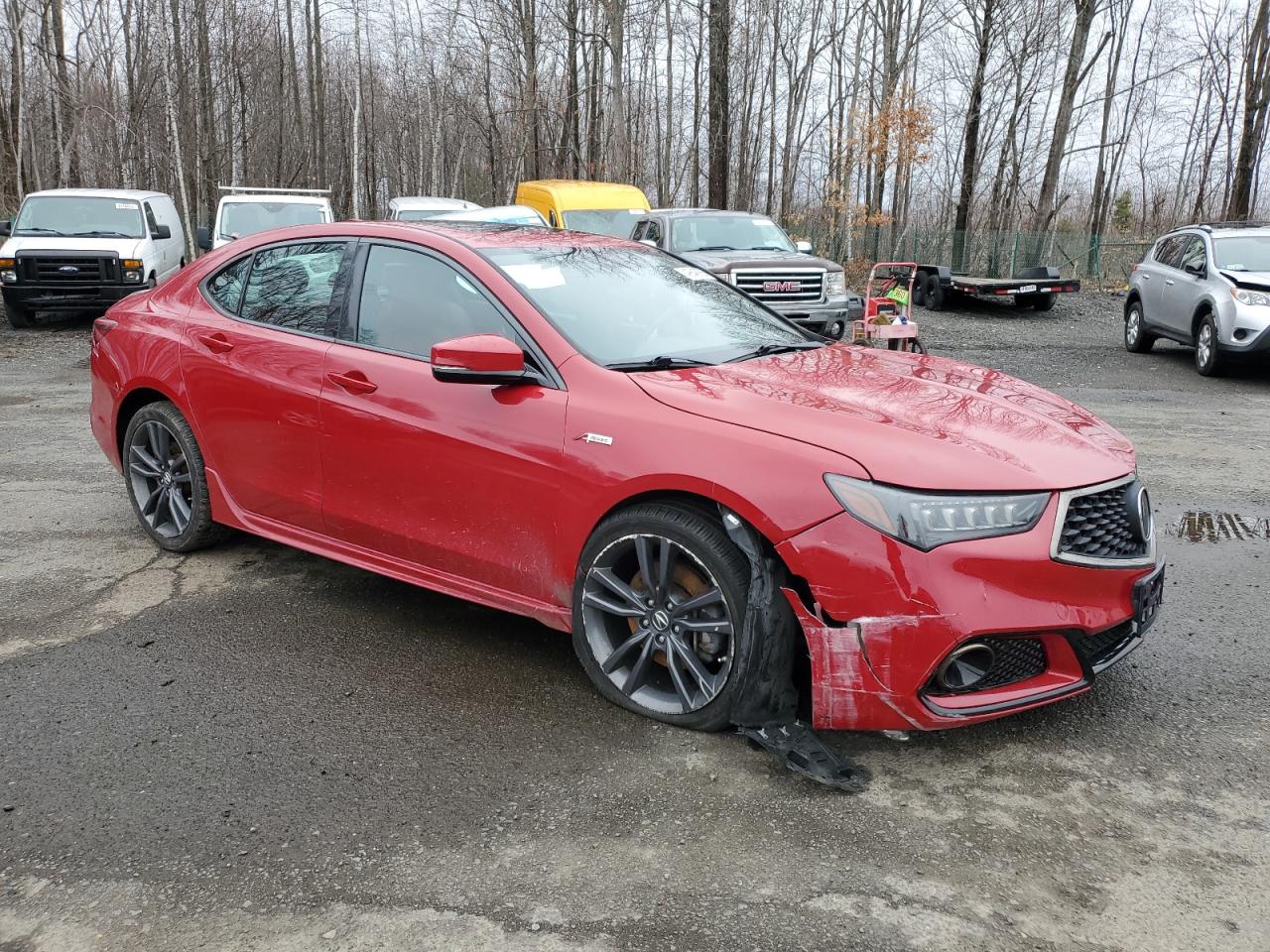 2018 Acura TLX VIN 19UUB2F64JA012068 Copart auction photo, front end / minor dent/scratches damage thumbnail 4