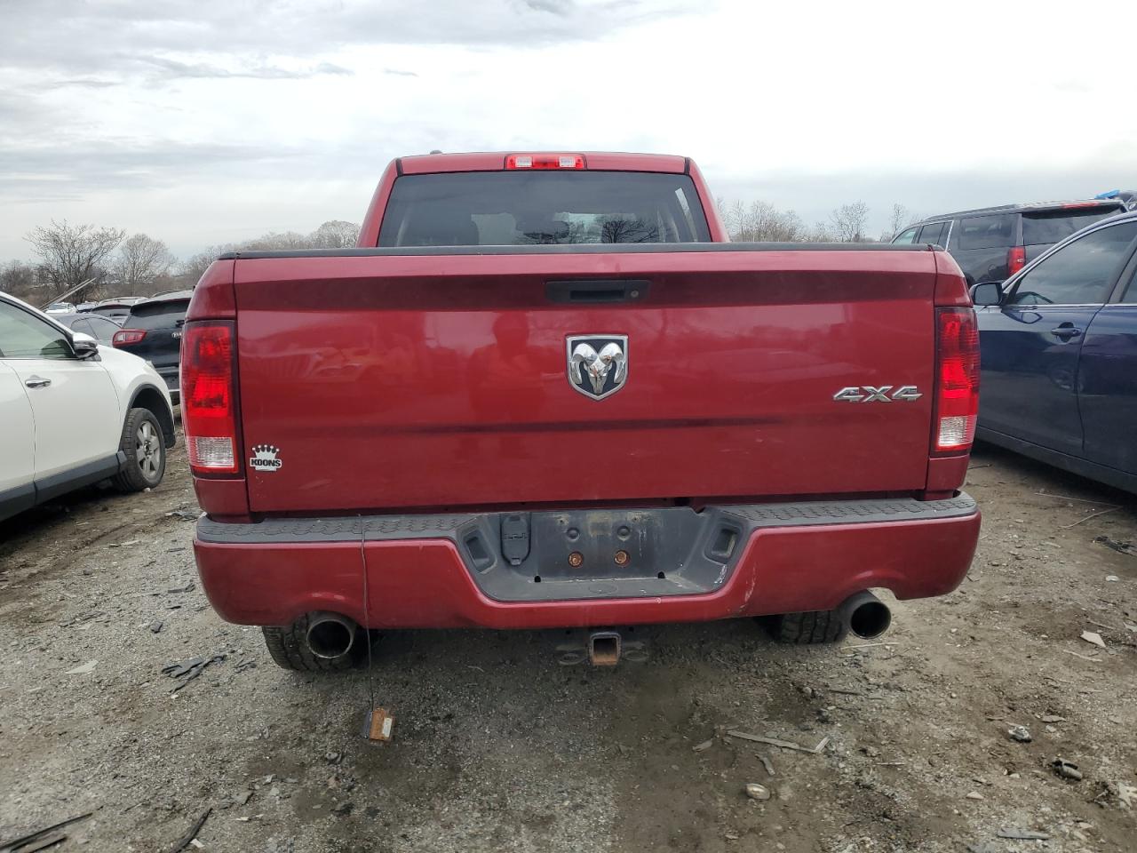 2013 RAM 1500 VIN 1C6RR7FT0DS682631 Copart auction photo, undercarriage / front end damage thumbnail 6