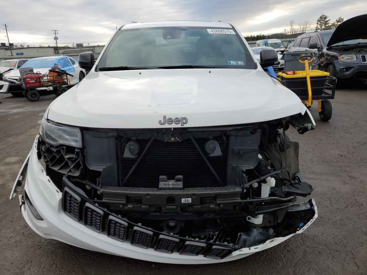 2021 Jeep Grand Cherokee VIN 1C4RJFBG7MC560054 Copart auction photo, side / front end damage thumbnail 5