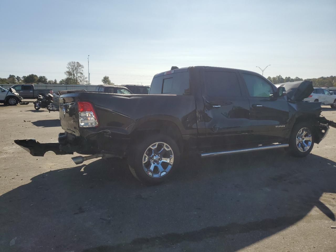 2019 RAM 1500 VIN 1C6SRFFT3KN660114 Copart auction photo, all over damage thumbnail 3