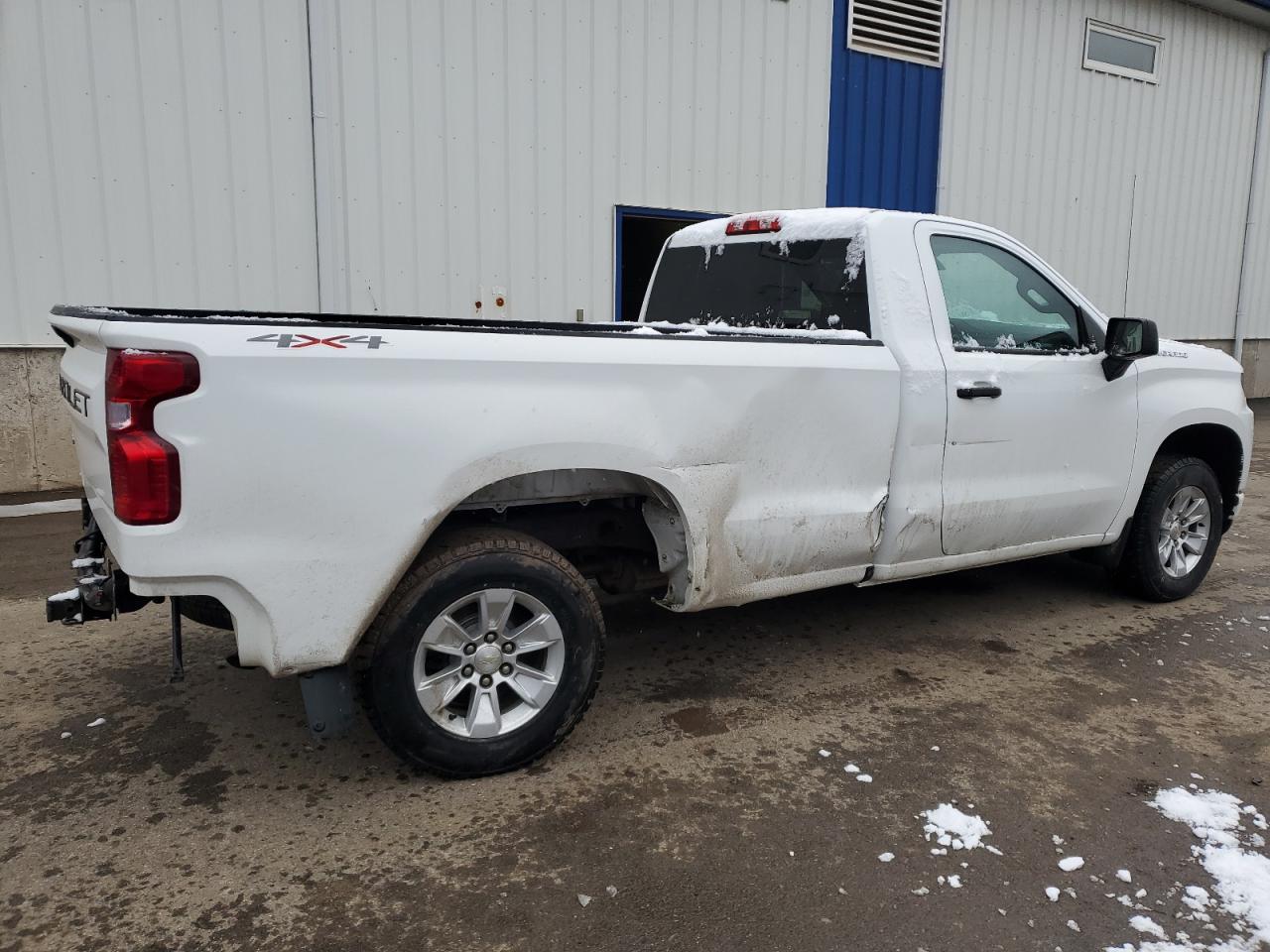2021 Chevrolet Silverado VIN 3GCNYAEH1MG210112 Copart auction photo, rear end / side damage thumbnail 3