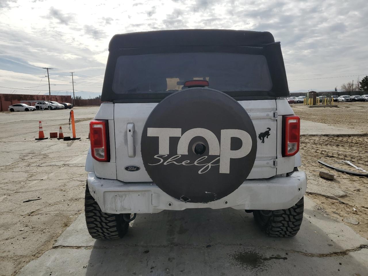 2021 Ford Bronco VIN 1FMEE5BH5MLB03650 Copart auction photo, rear end damage thumbnail 6