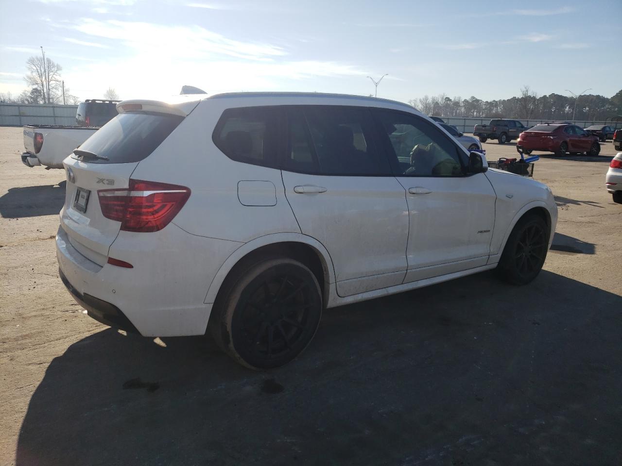2017 BMW X3 VIN 5UXWX9C52H0D96110 Copart auction photo, front end damage thumbnail 3