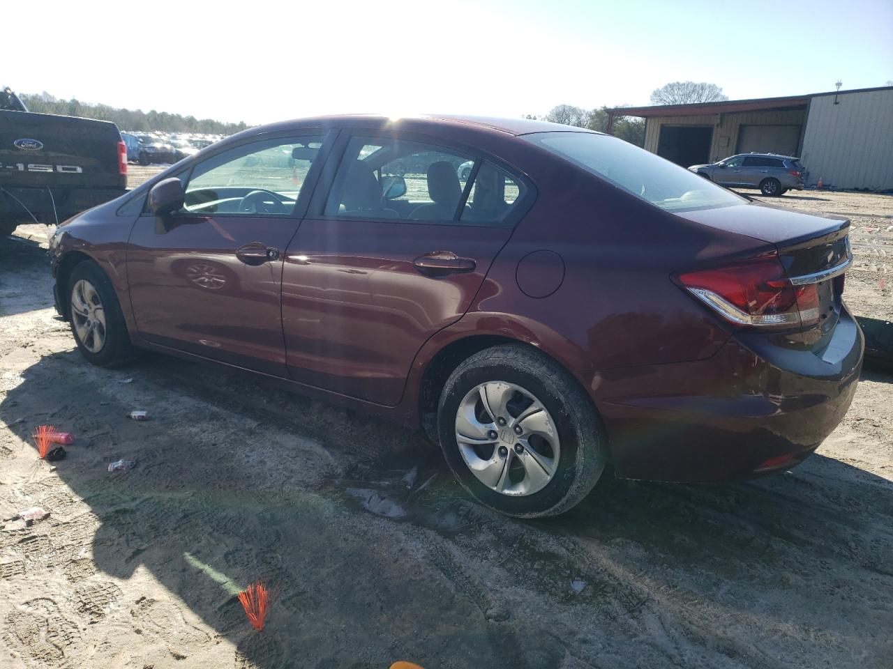 2013 Honda Civic VIN 2HGFB2F57DH569739 Copart auction photo, front end damage thumbnail 2