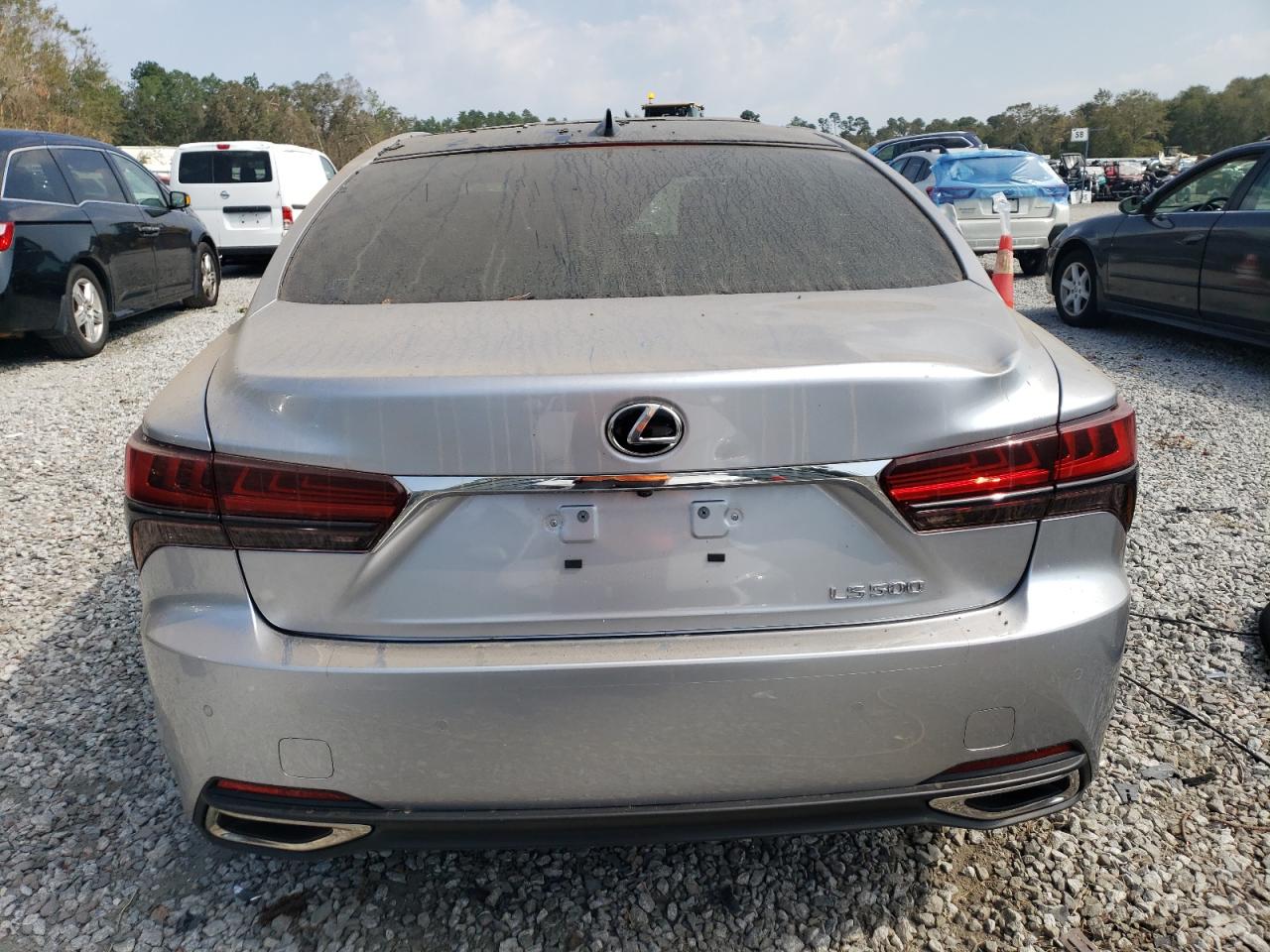 2022 Lexus LS VIN JTHD51FF3N5015721 Copart auction photo, top/roof / rear end damage thumbnail 6